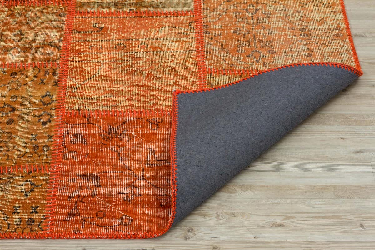 Vintage Patchwork Rug — detail view 3, handmade vintage rug