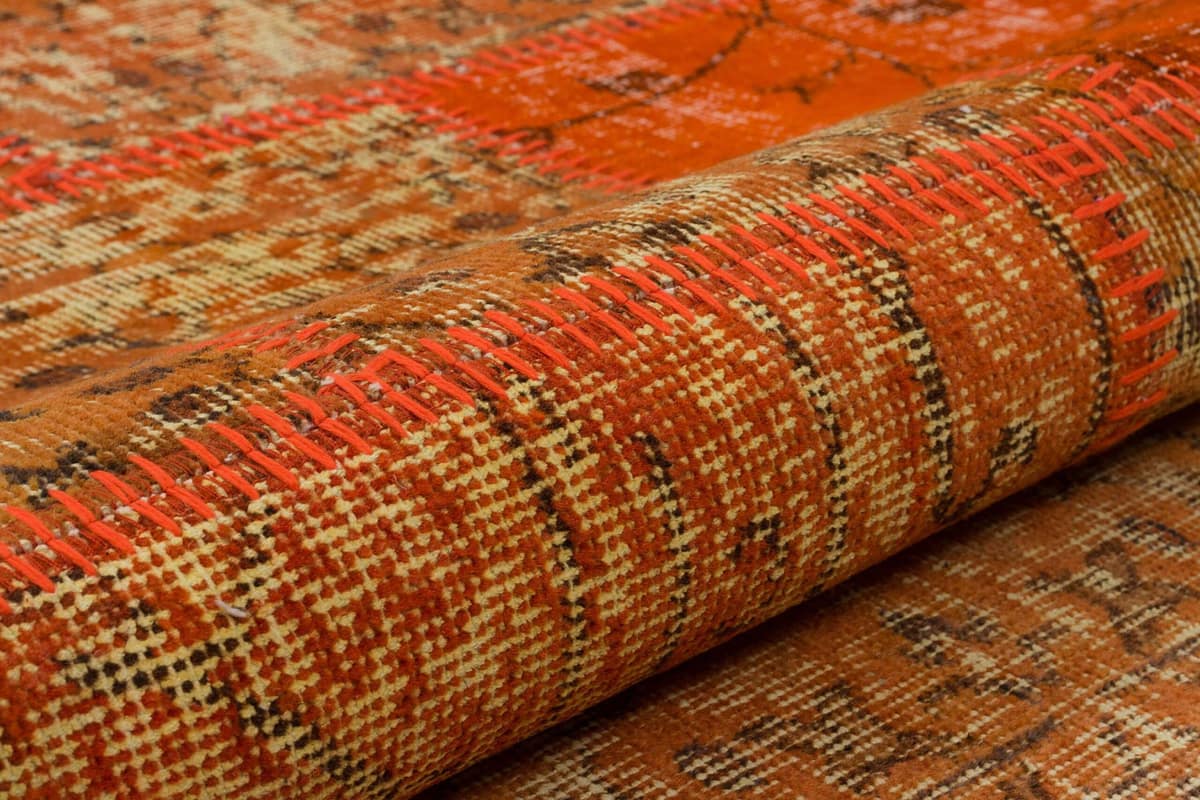 Vintage Patchwork Rug — detail view 4, handmade vintage rug