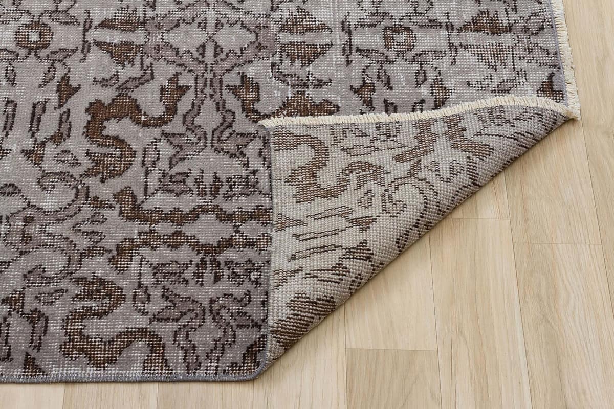 Vintage-Style Distressed Rug — detail view 3, handmade vintage rug