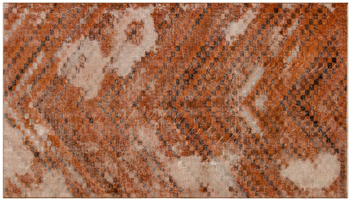 Distressed Vintage Rug — detail view 2, handmade vintage rug