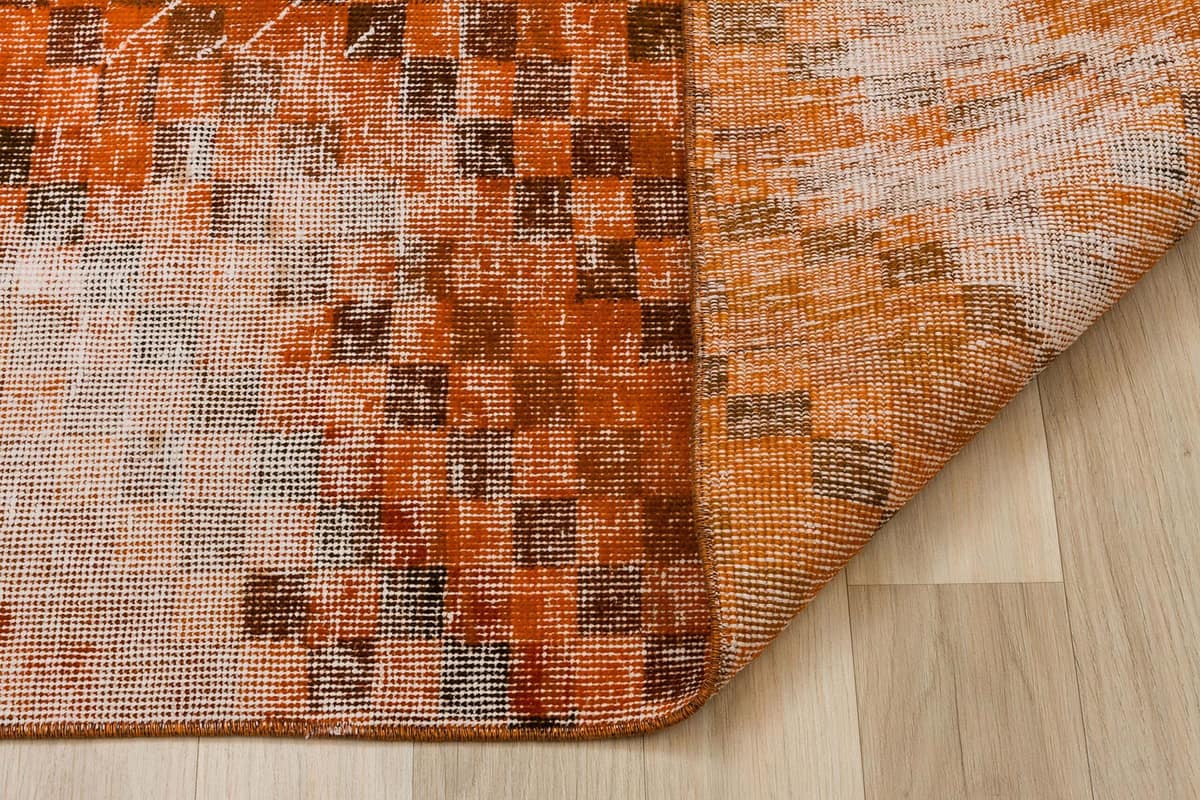 Distressed Vintage Rug — detail view 3, handmade vintage rug
