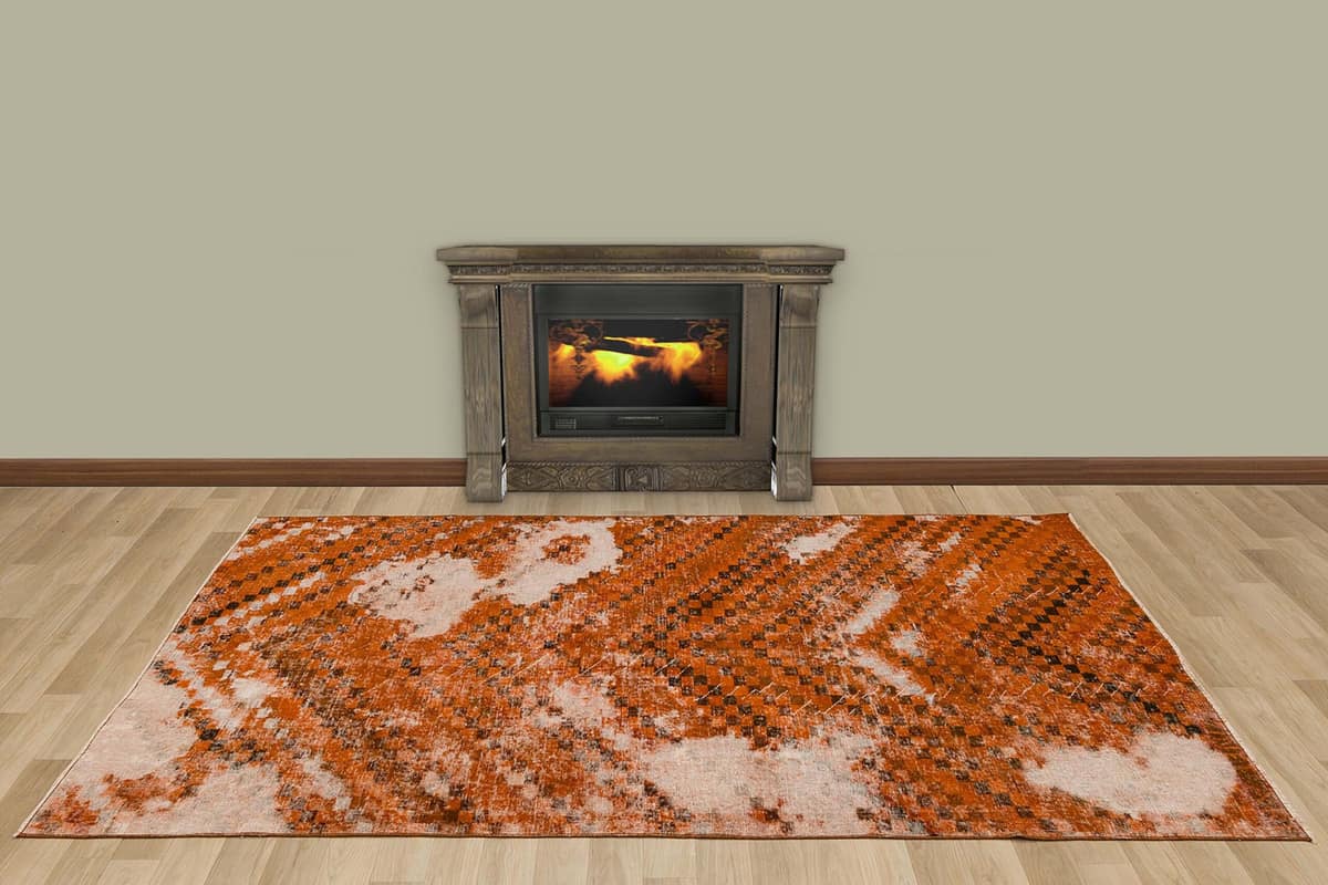 Distressed Vintage Rug, vintage rug, Handmade, hand-knotted wool, cotton & silk, size 146 × 249 cm, from Yahyalı