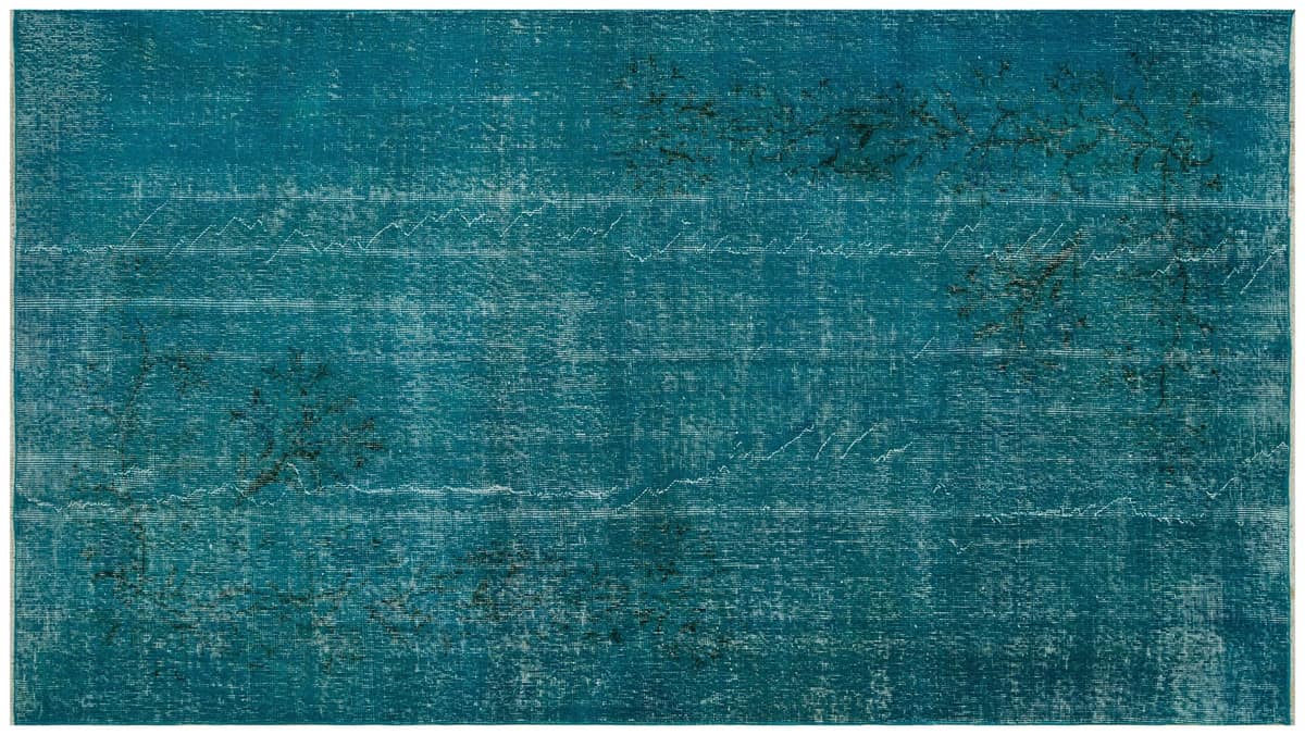 Vintage Distressed Hand-Knotted Rug — detail view 2, handmade vintage rug
