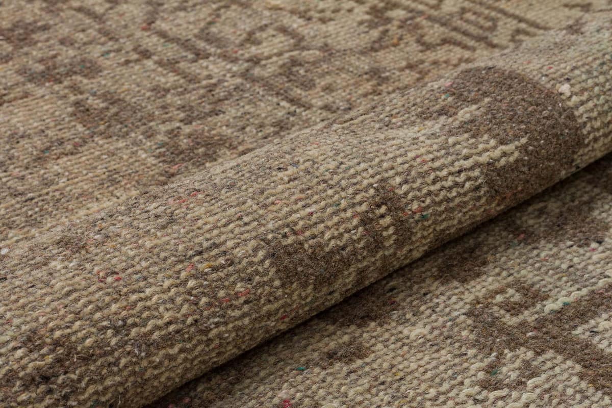 Handmade Antique Wool Rug — detail view 4, handmade vintage rug