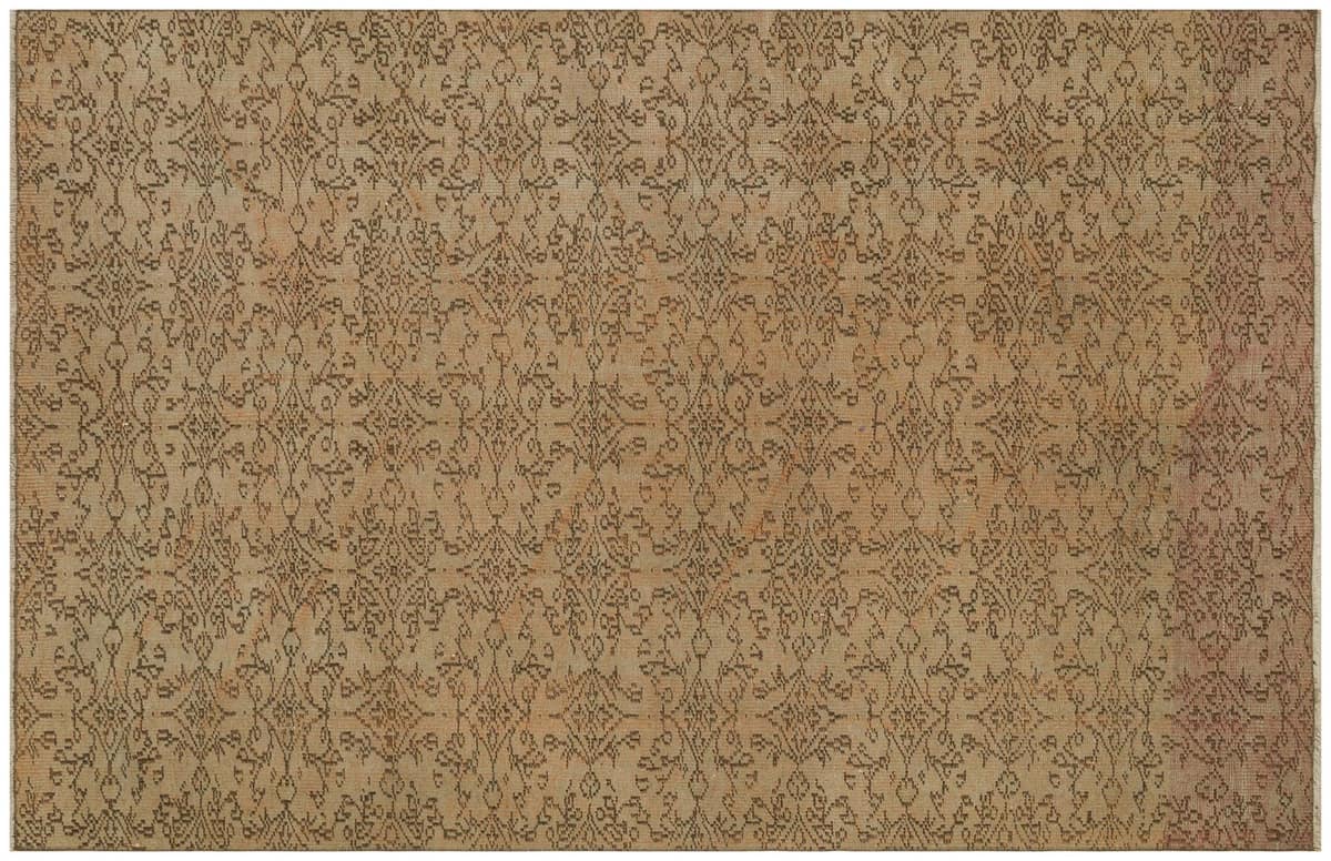 Vintage Distressed Hand-Knotted Rug — detail view 2, handmade vintage rug