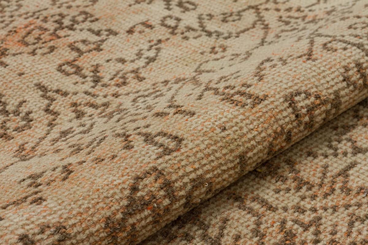 Vintage Distressed Hand-Knotted Rug — detail view 4, handmade vintage rug