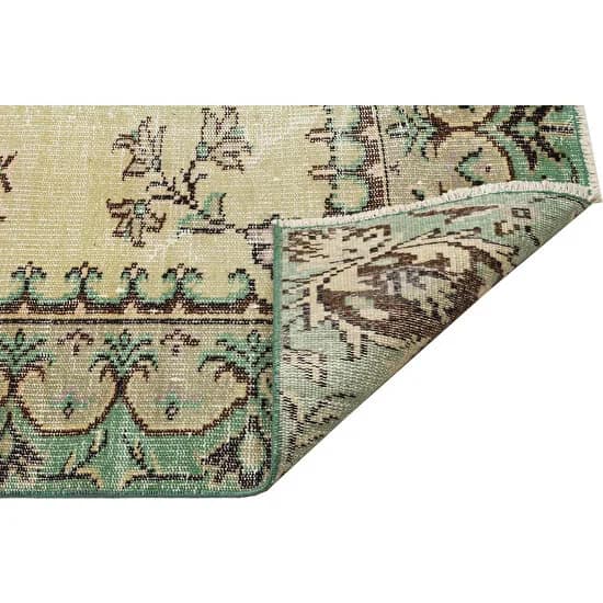 Antique-Style Wool Rug — detail view 2, handmade vintage rug
