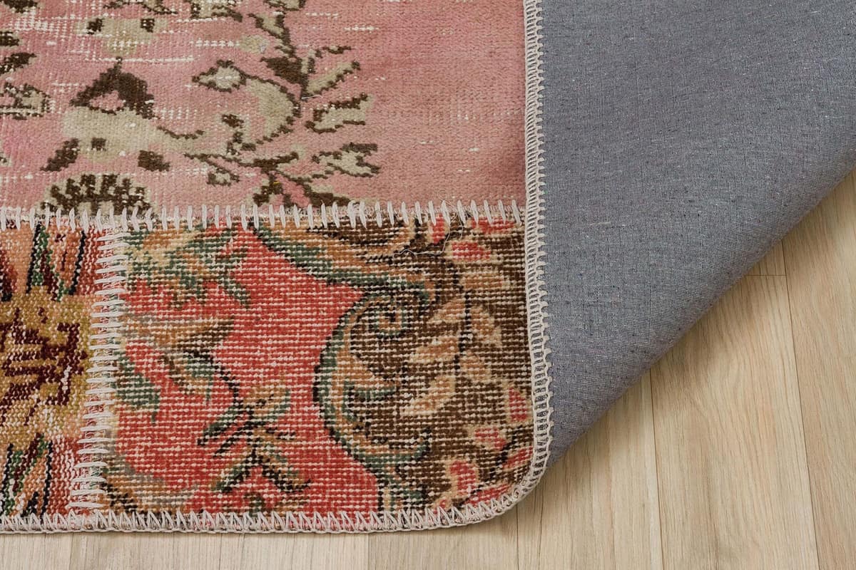 Handmade Antique Wool Rug — detail view 3, handmade vintage rug
