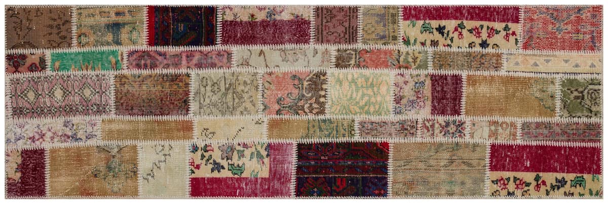 Vintage Patchwork Rug — detail view 2, handmade vintage rug
