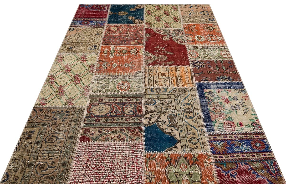 Handmade Antique Wool Rug, vintage rug, Handmade, hand-knotted silk, size 160 × 230 cm, from Kayseri