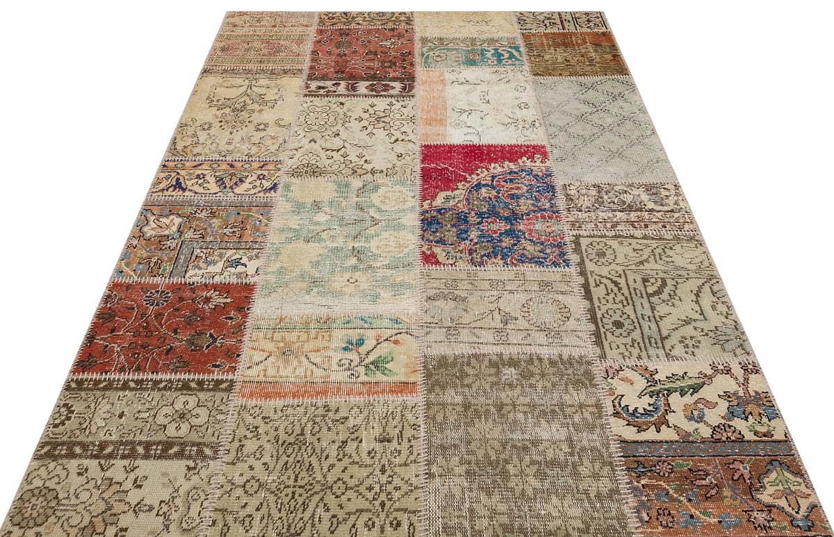 Antique Hand-Woven Wool Rug, vintage rug, Handmade, hand-knotted wool, cotton & silk, size 160 × 230 cm, from Kayseri