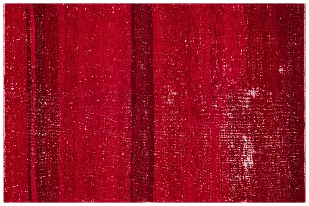 Vintage-Textured Distressed Rug — detail view 3, handmade vintage rug