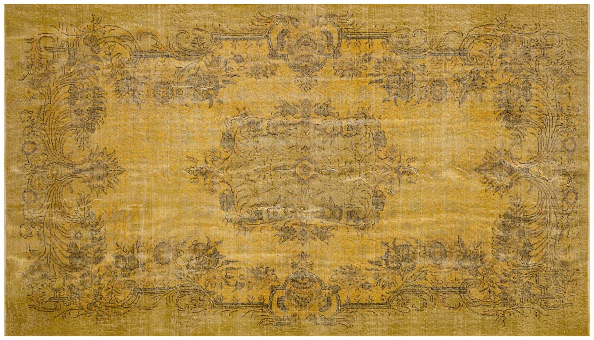 Vintage Distressed Hand-Knotted Rug — detail view 2, handmade vintage rug
