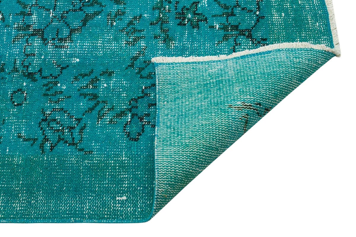 Vintage Distressed Hand-Knotted Rug — detail view 2, handmade vintage rug