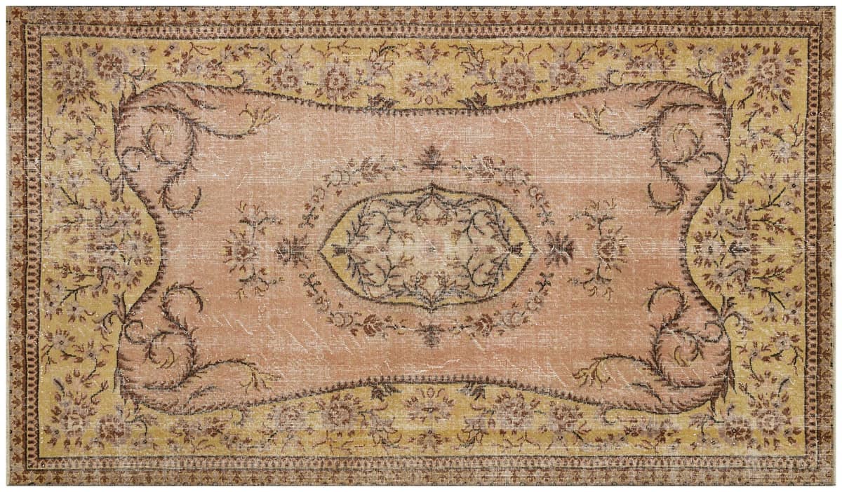 Vintage Distressed Hand-Knotted Rug — detail view 3, handmade vintage rug