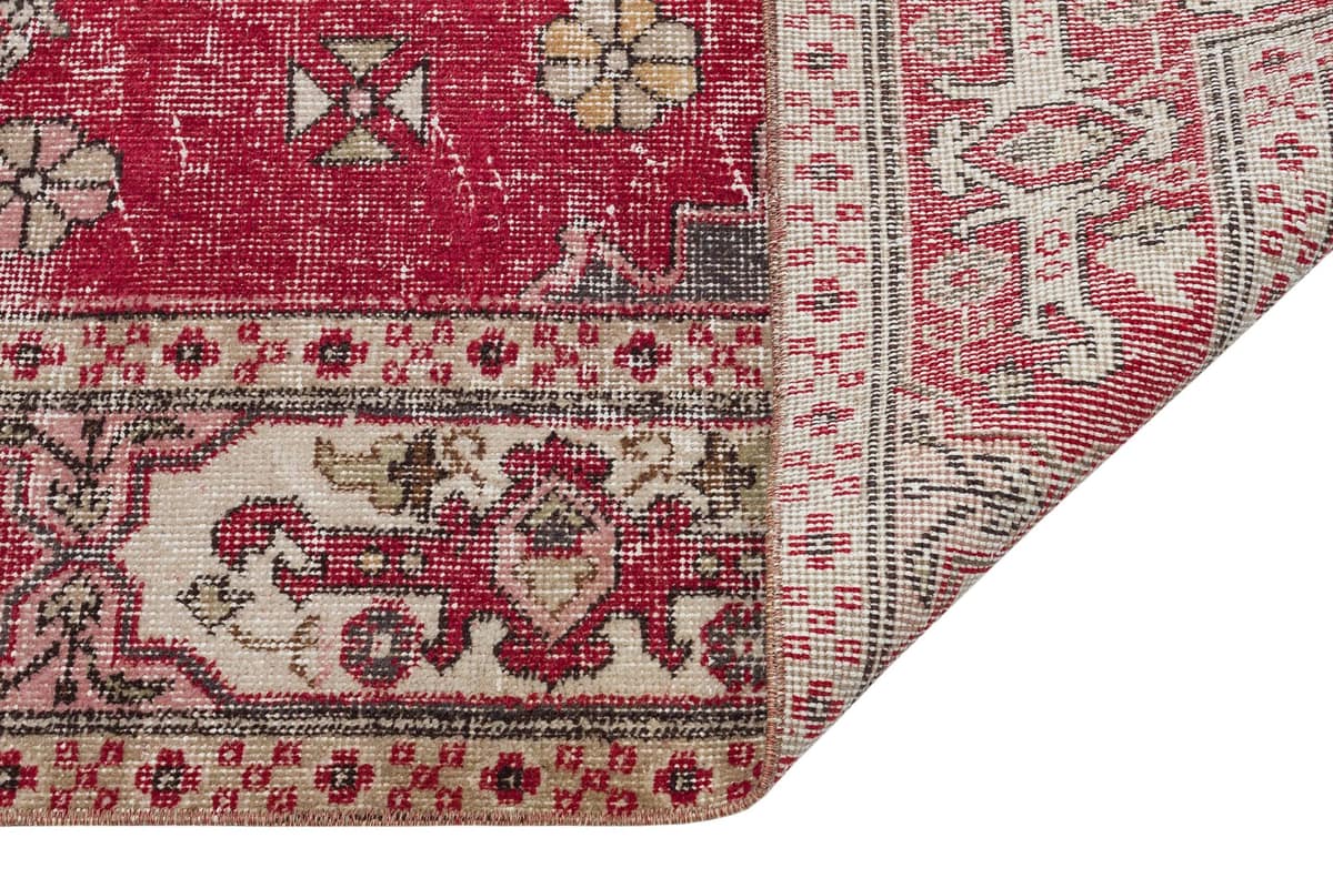Vintage Hand-Woven Wool Rug — detail view 3, handmade vintage rug
