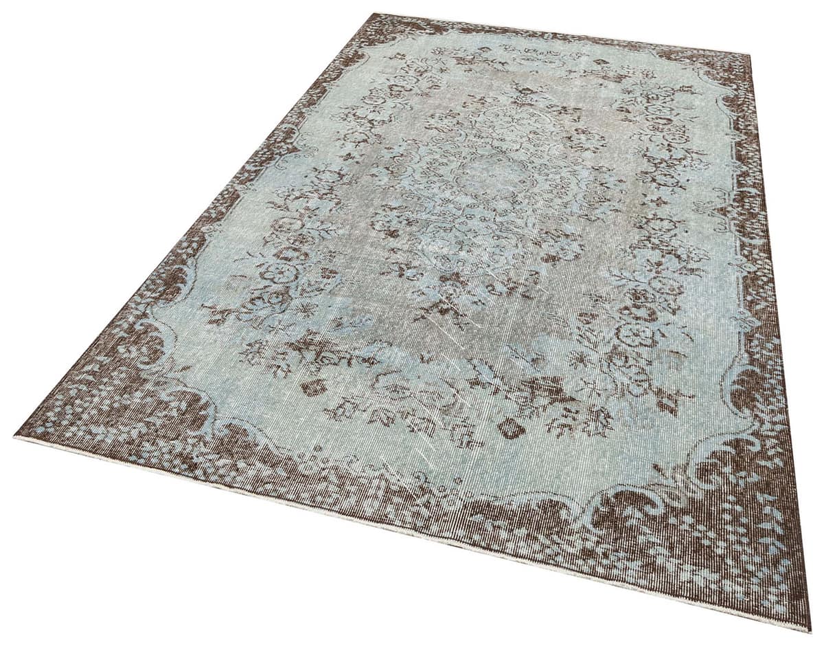 Vintage Hand-Woven Wool Rug, vintage rug, Handmade, hand-knotted wool & silk, size 174 × 270 cm, from Manisa