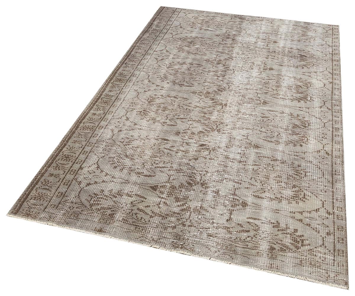 Handwoven Rug Dyed with Natural Dyes, vintage rug, Handmade, hand-knotted wool & silk, size 156 × 240 cm, from Isparta