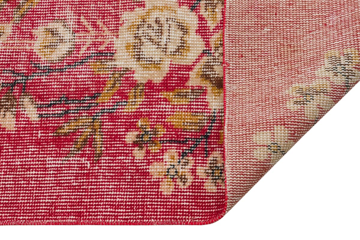 The Melancholy of Times Long Past: Distressed Vintage Rug — detail view 4, handmade vintage rug