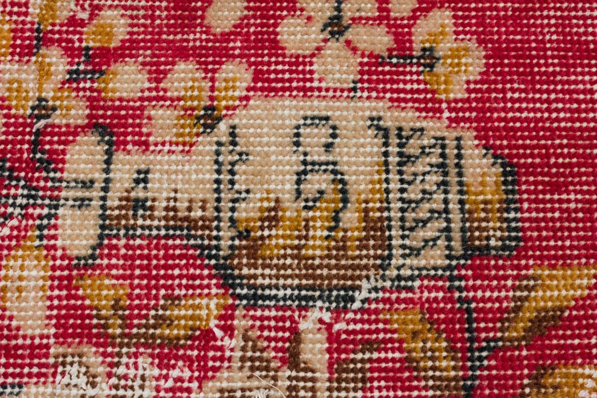 The Melancholy of Times Long Past: Distressed Vintage Rug — detail view 2, handmade vintage rug