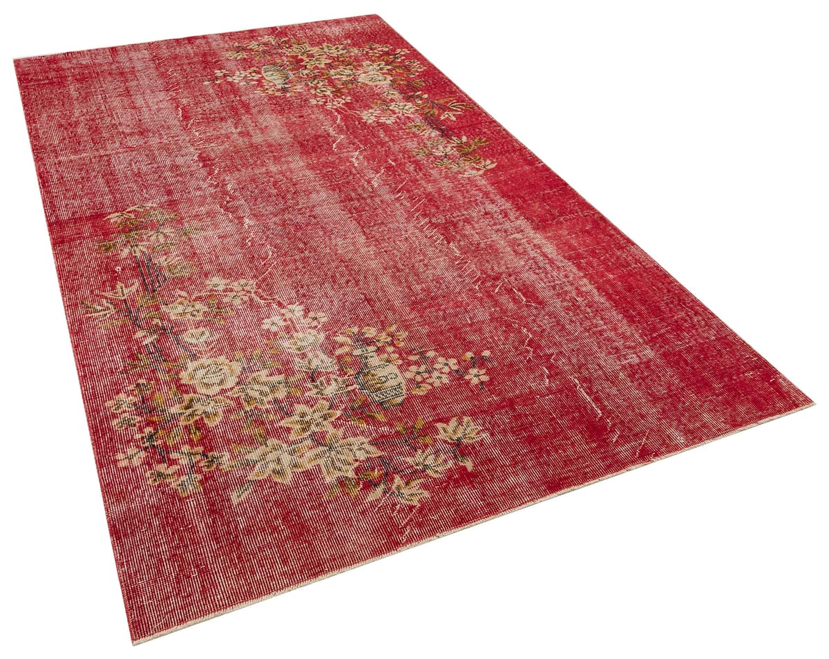 The Melancholy of Times Long Past: Distressed Vintage Rug, vintage rug, Handmade, hand-knotted wool, cotton & silk, size 155 × 270 cm, from Gördes