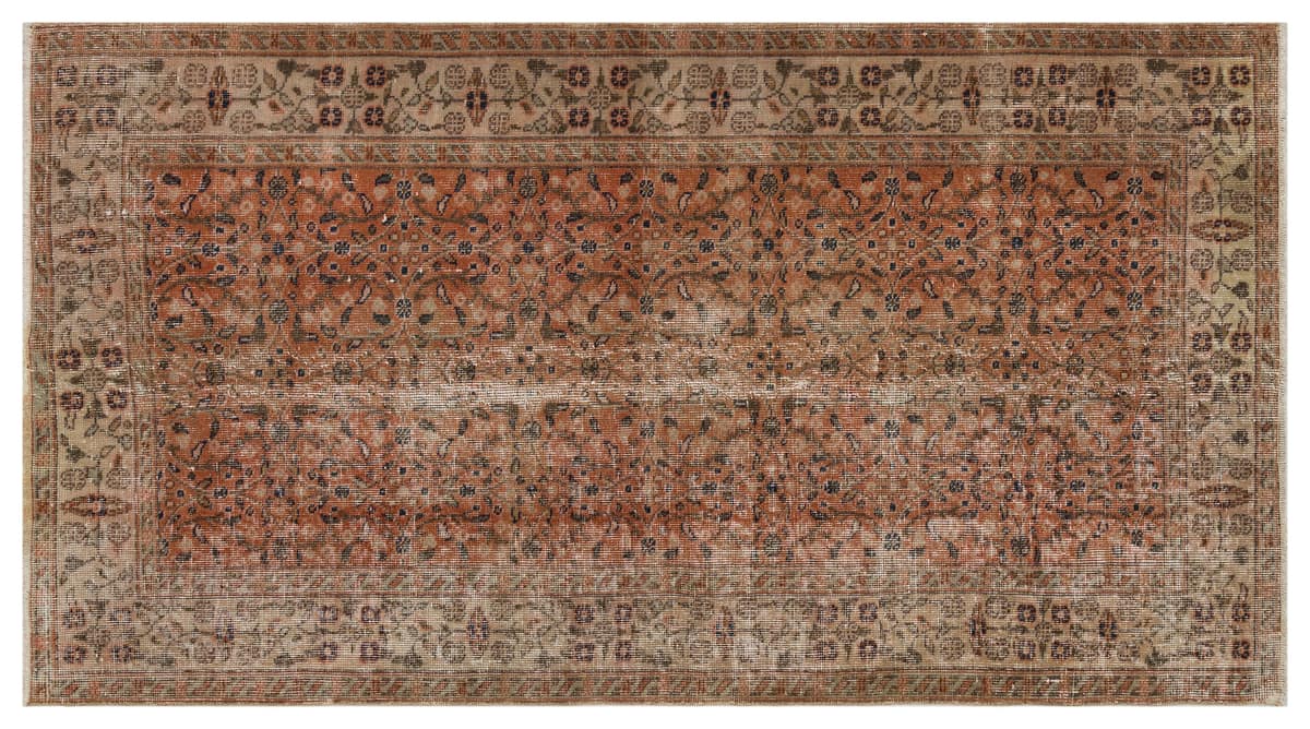 The Melancholy of Times Past: Distressed Vintage Rug — detail view 5, handmade vintage rug