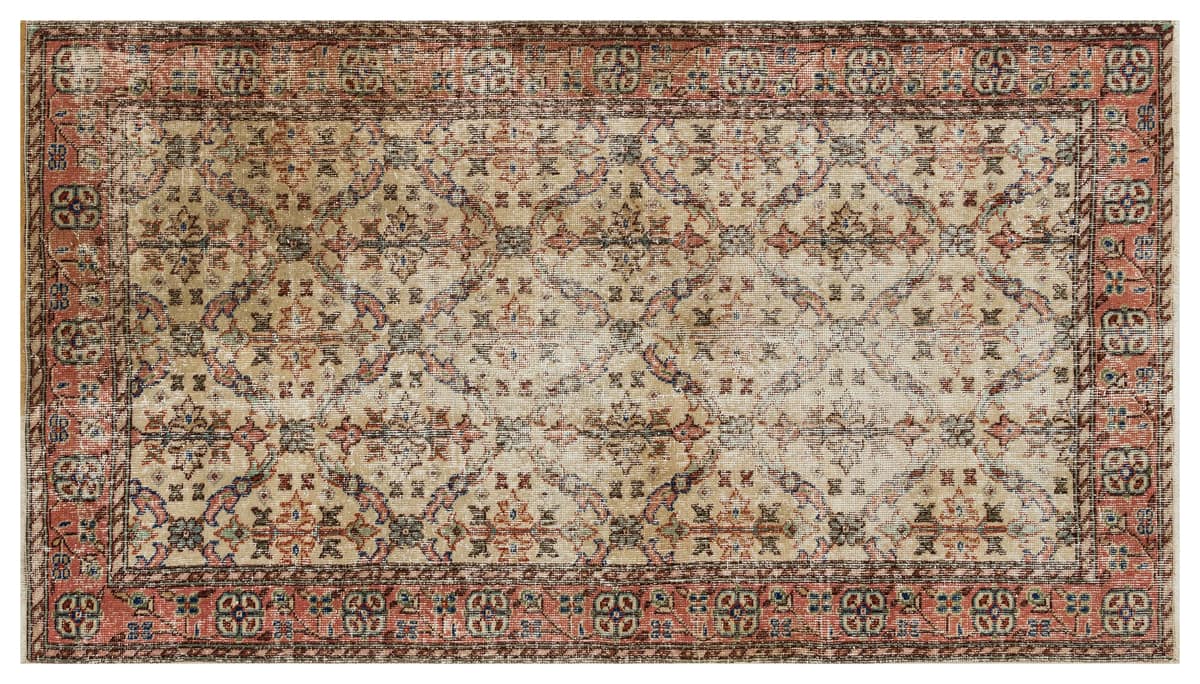 The Melancholy of Times Past: Distressed Vintage Rug — detail view 2, handmade vintage rug