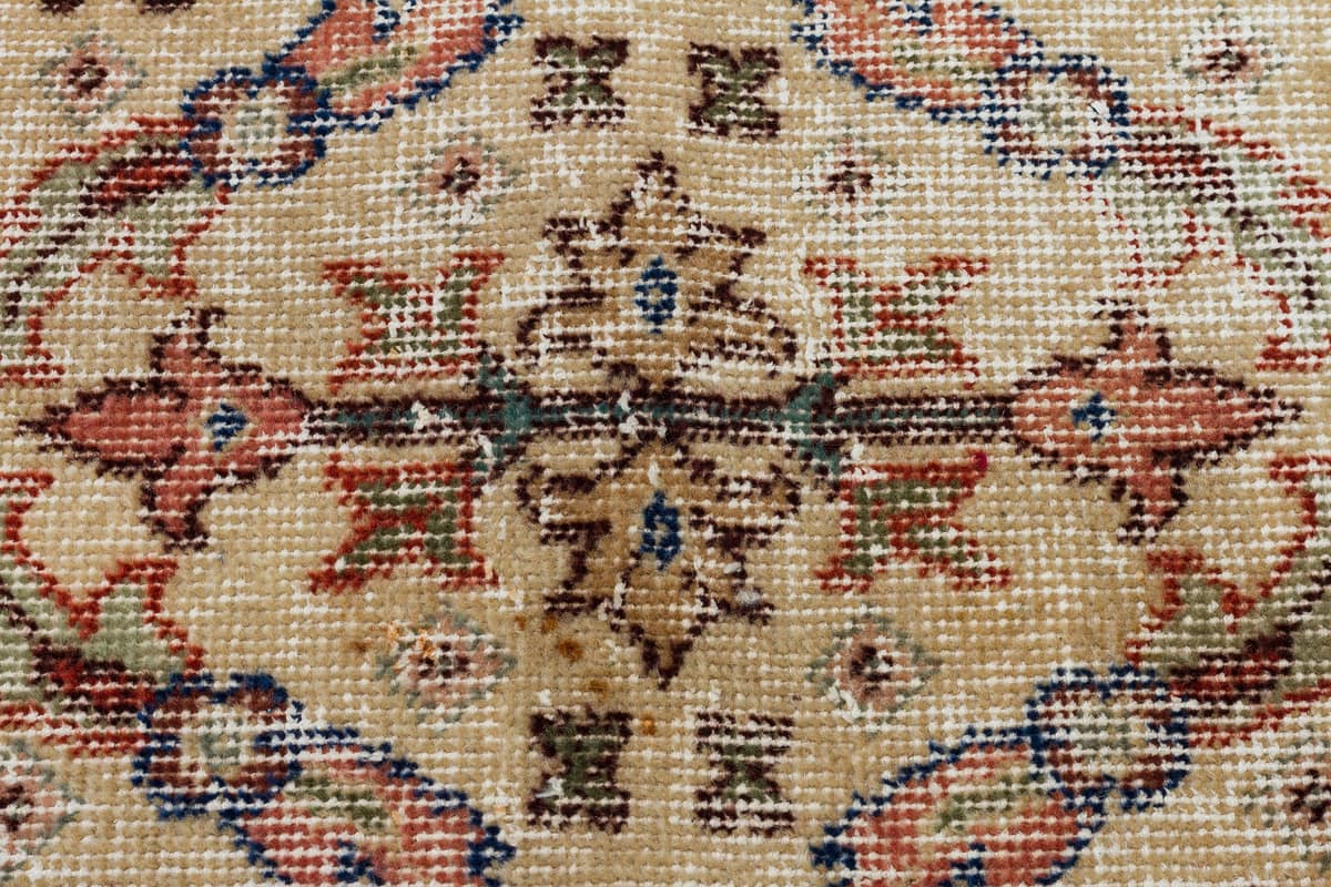 The Melancholy of Times Past: Distressed Vintage Rug — detail view 4, handmade vintage rug