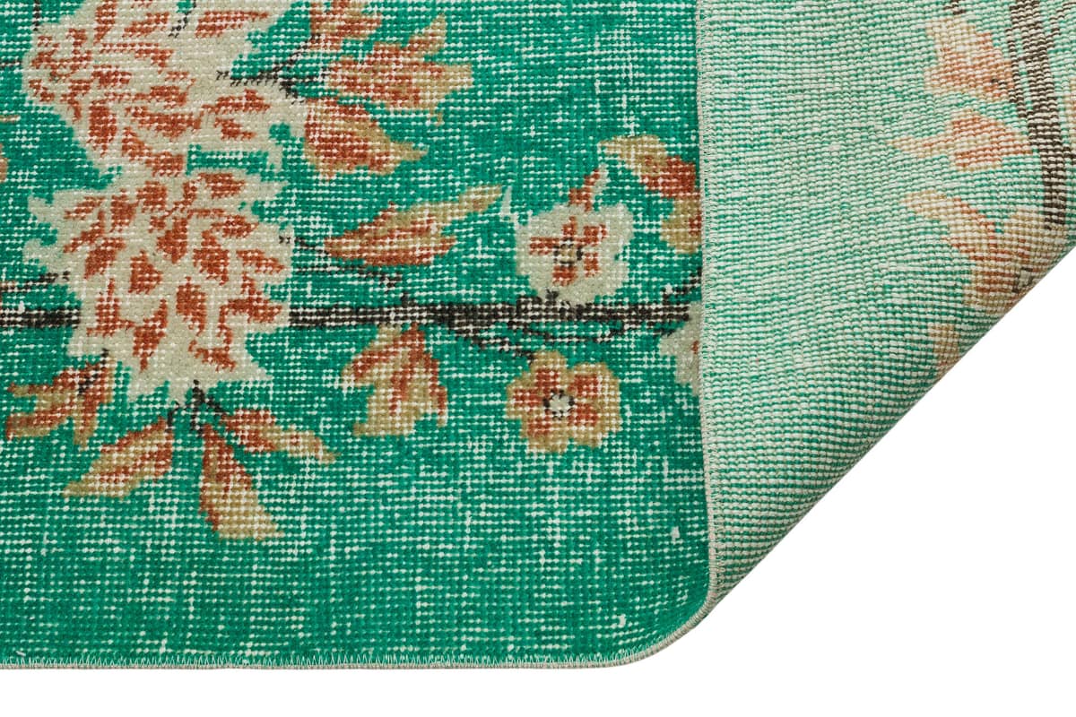 Airplane-Themed Vintage Rug — detail view 5, handmade vintage rug