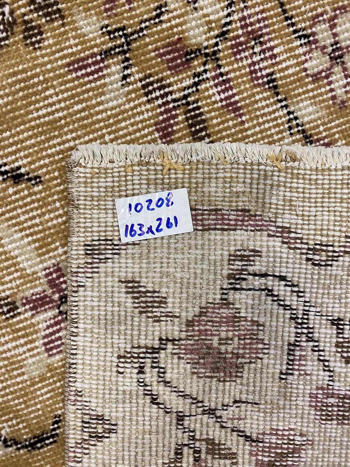 Anatolian Distressed Vintage Rug — detail view 2, handmade vintage rug