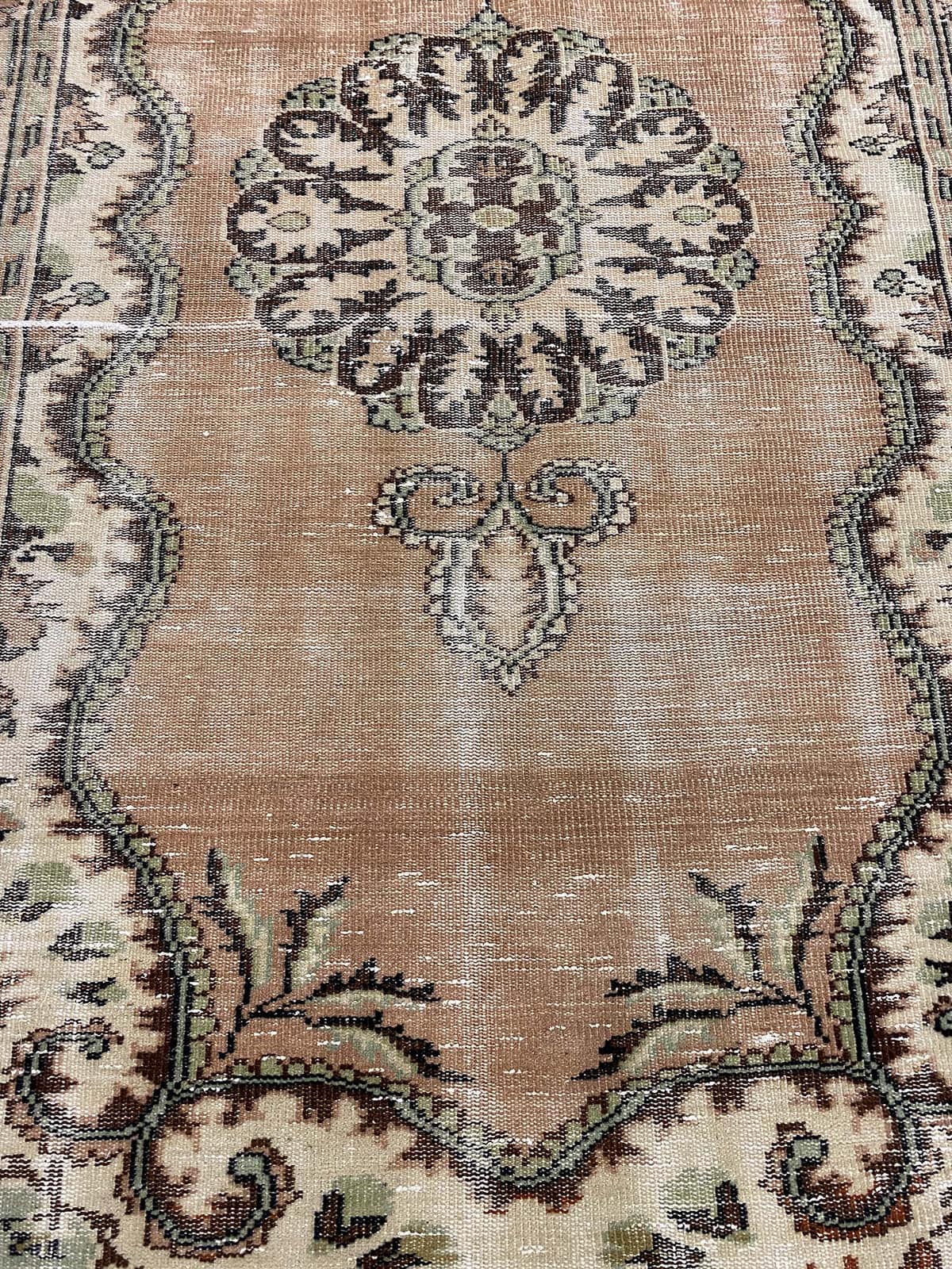 Vintage Distressed Rug — detail view 4, handmade vintage rug