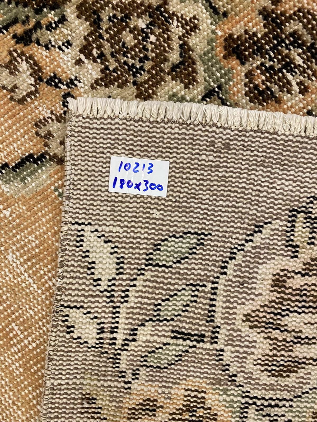 Unique Distressed Vintage Rug — detail view 2, handmade vintage rug