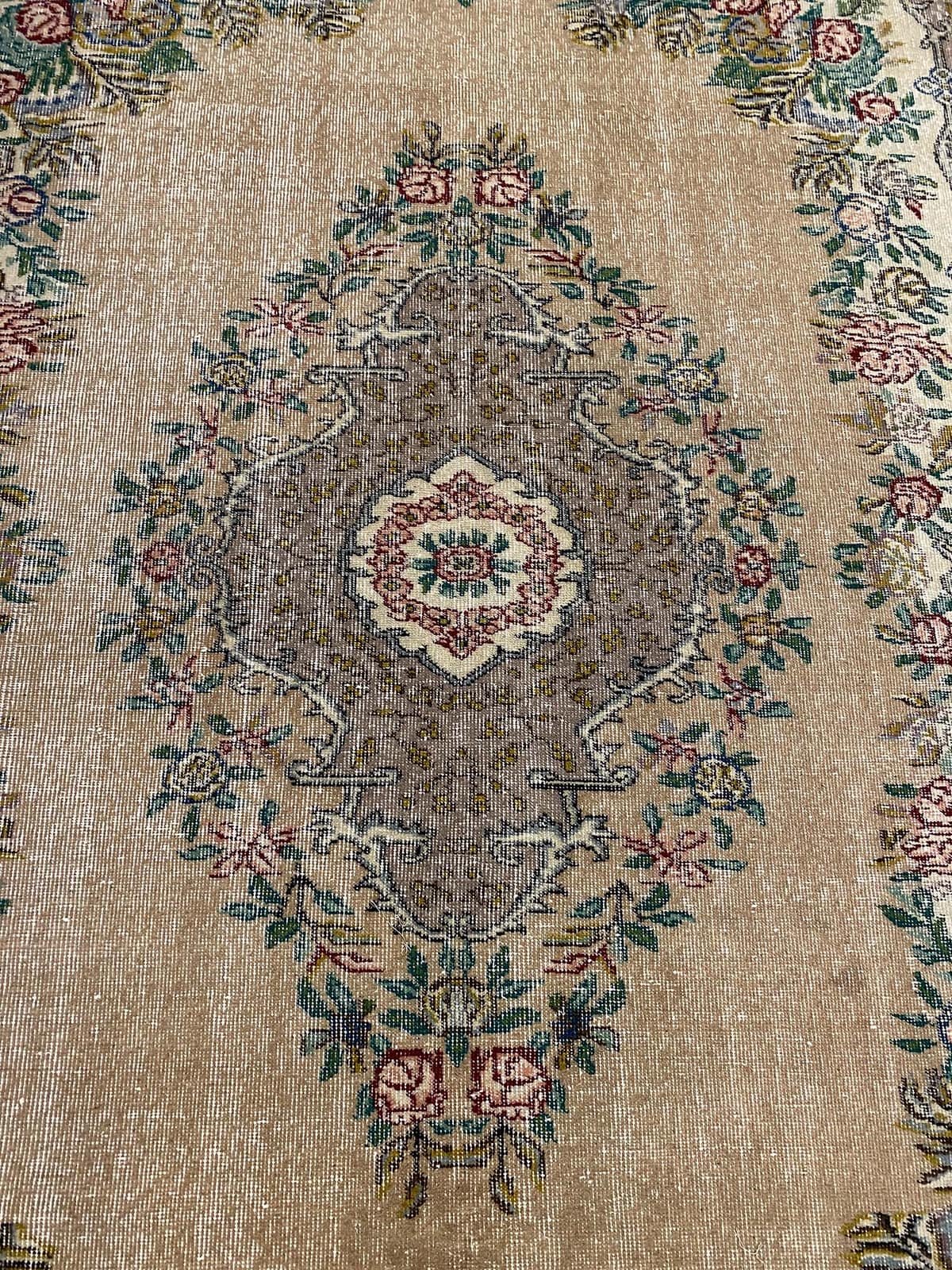 Distressed Vintage Rug — detail view 3, handmade vintage rug
