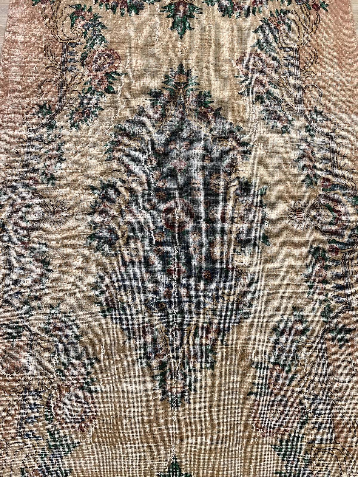 Principle and Legend Distressed Vintage Rug — detail view 5, handmade vintage rug