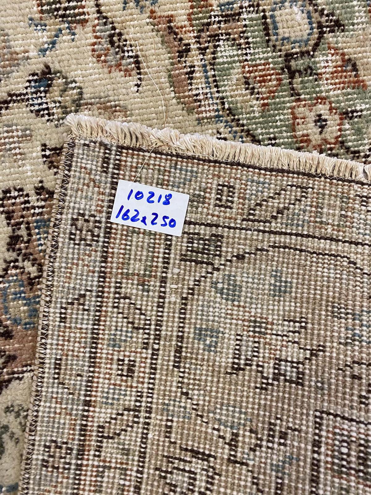 Dreamlike Distressed Vintage Rug — detail view 4, handmade vintage rug