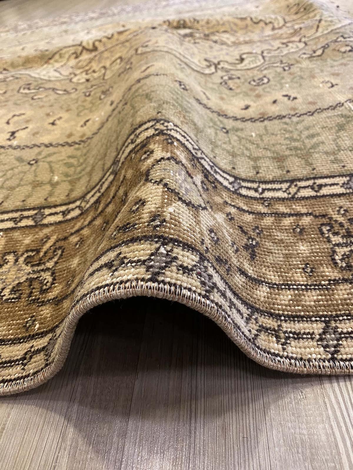 Demirci Distressed Vintage Rug — detail view 4, handmade vintage rug