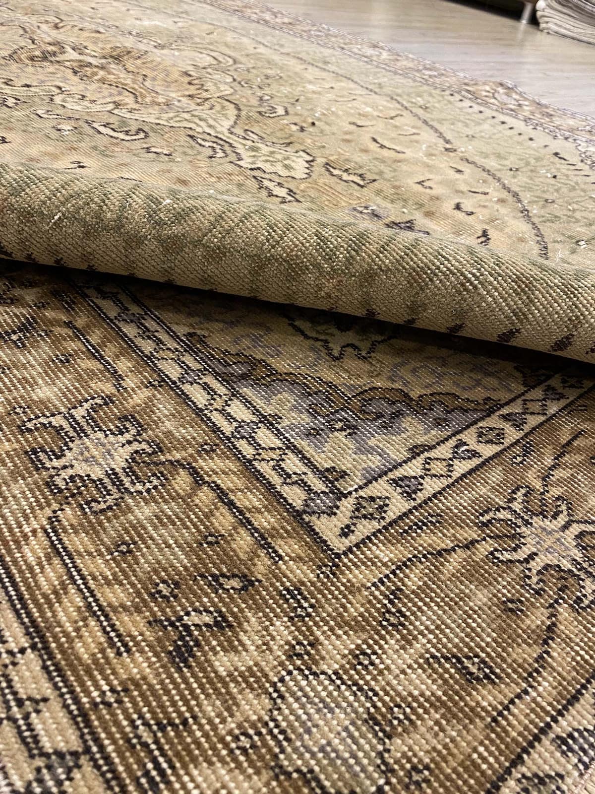 Demirci Distressed Vintage Rug — detail view 5, handmade vintage rug