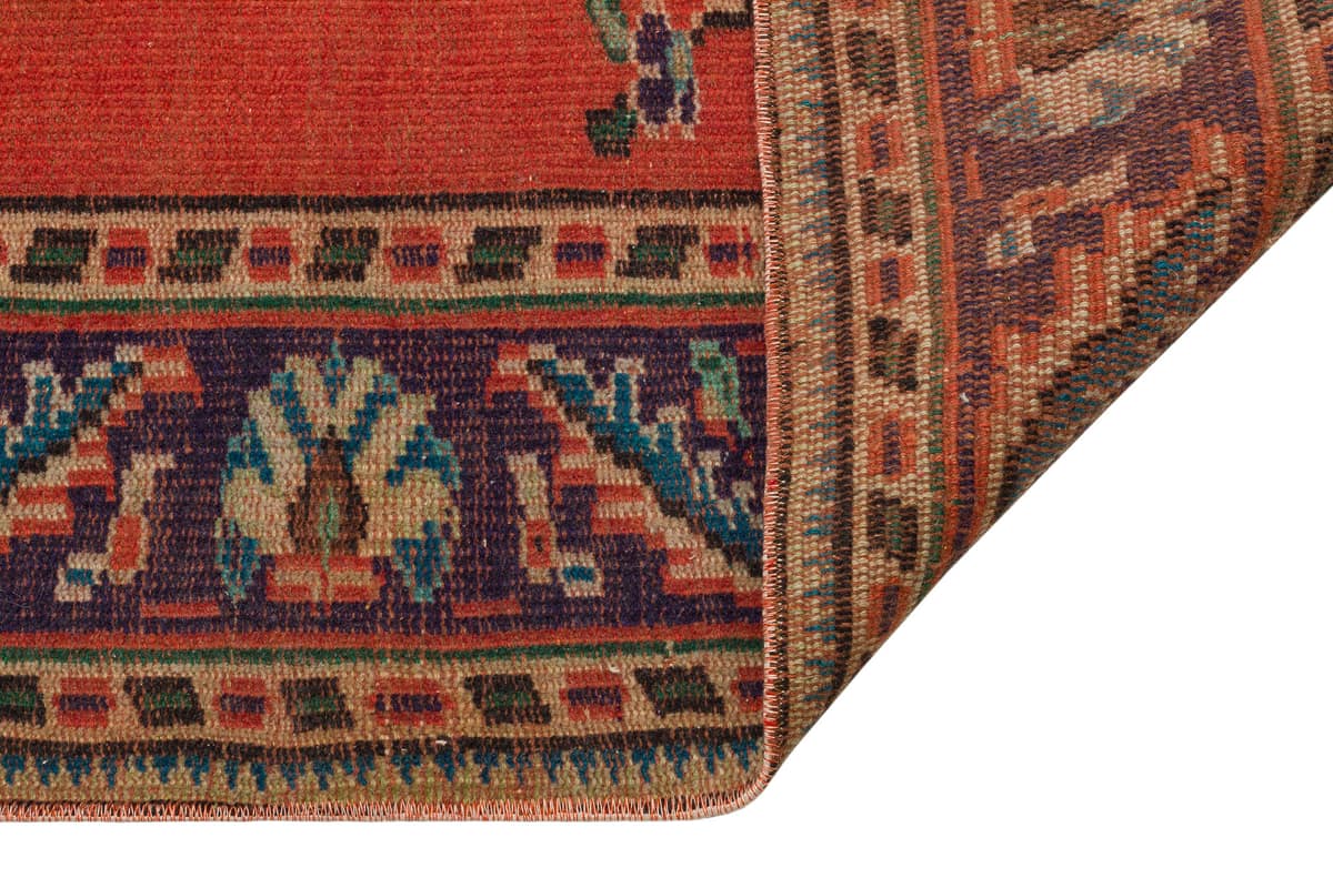 Turkish Distressed Vintage Rug — detail view 5, handmade vintage rug