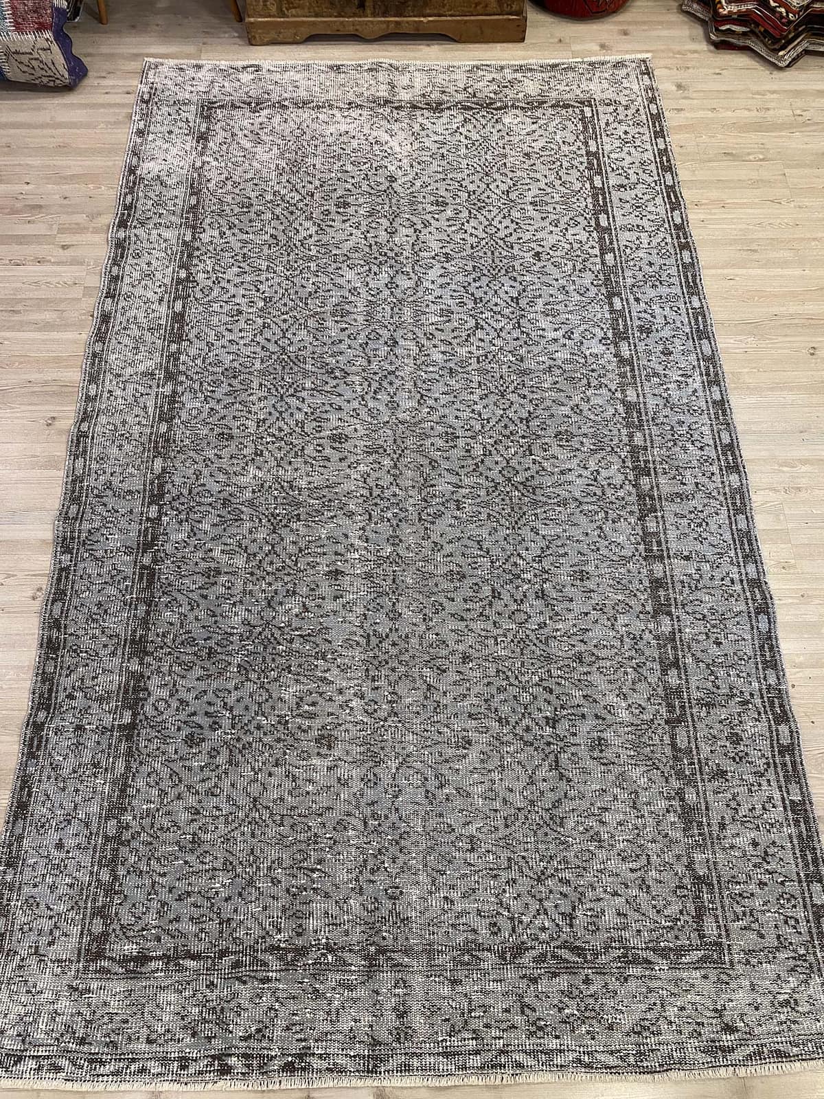 Anatolian Distressed Vintage Rug — detail view 2, handmade vintage rug