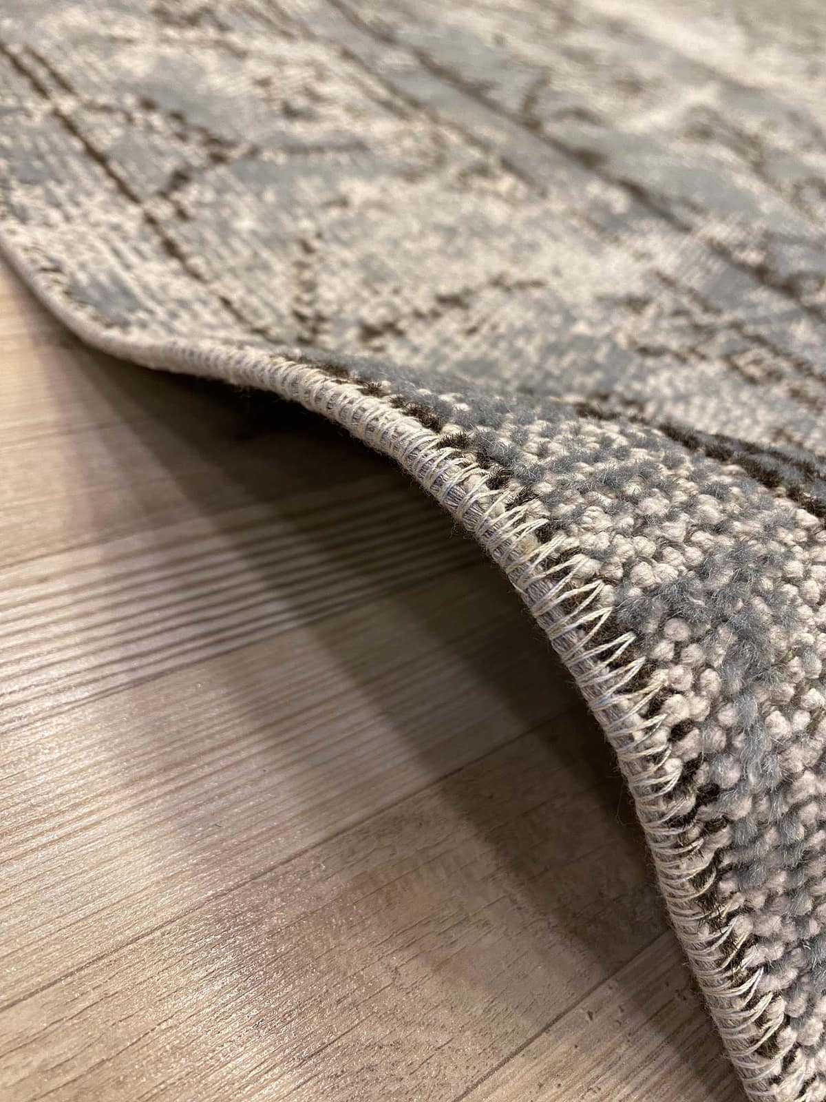 Imperial Textured Distressed Vintage Rug — detail view 3, handmade vintage rug