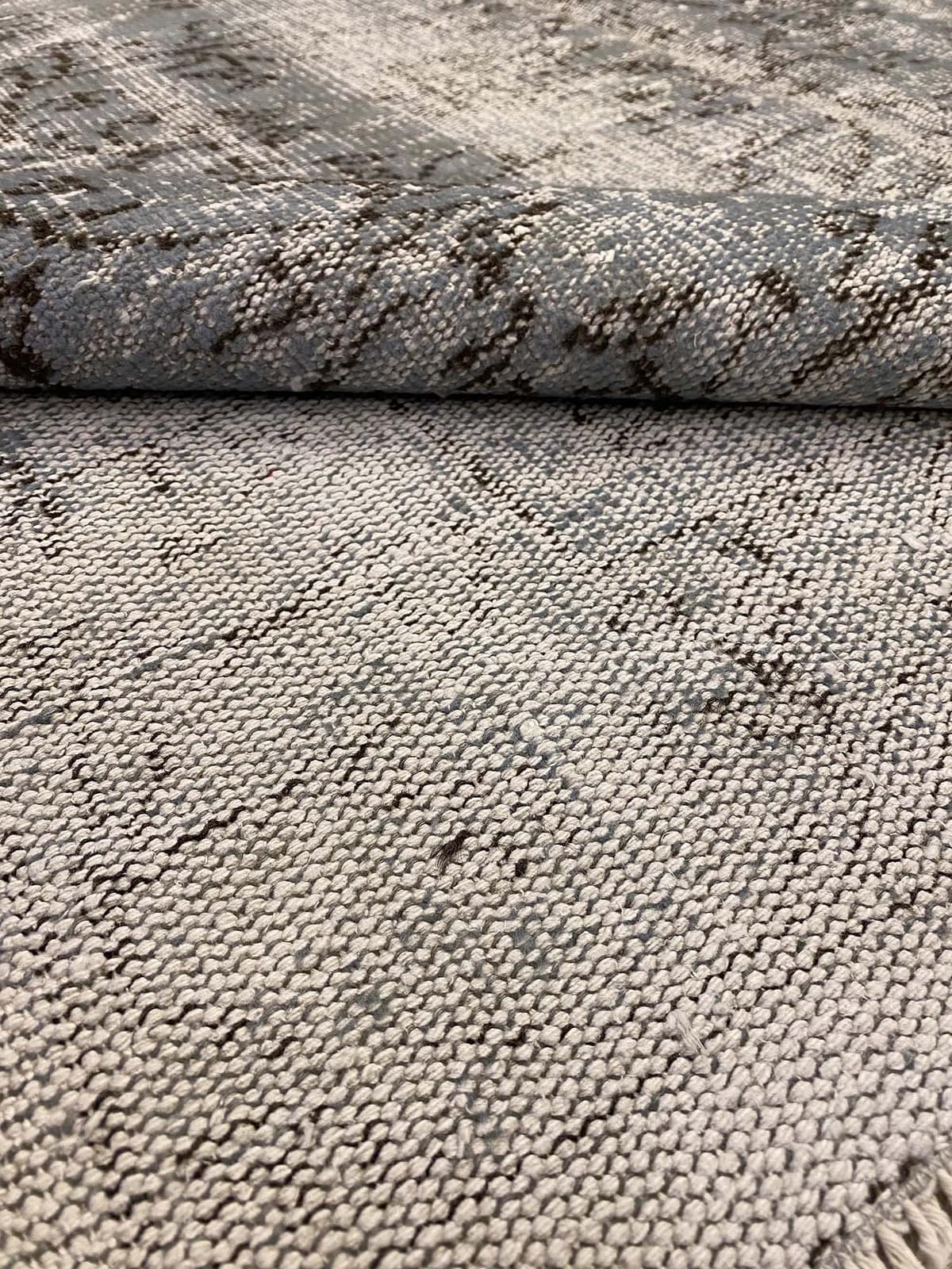 Imperial Textured Distressed Vintage Rug — detail view 4, handmade vintage rug