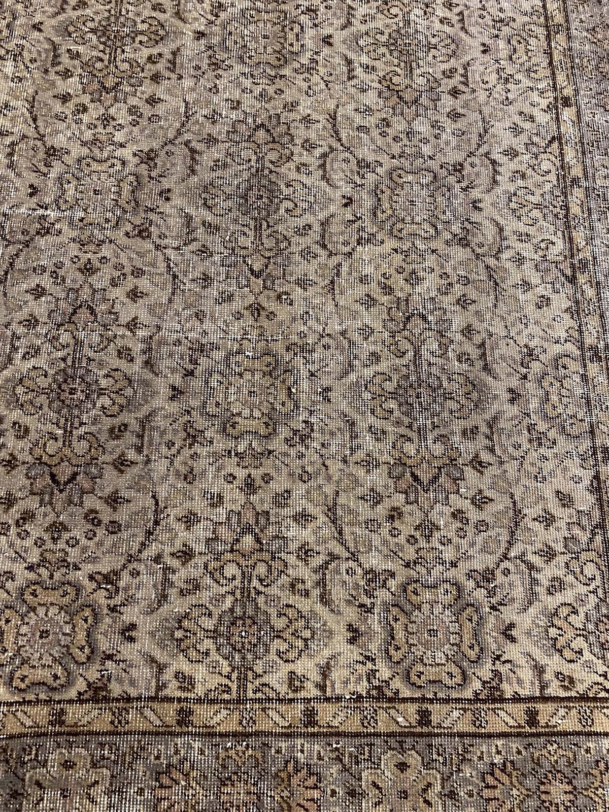 Distressed Vintage Rug — detail view 3, handmade vintage rug