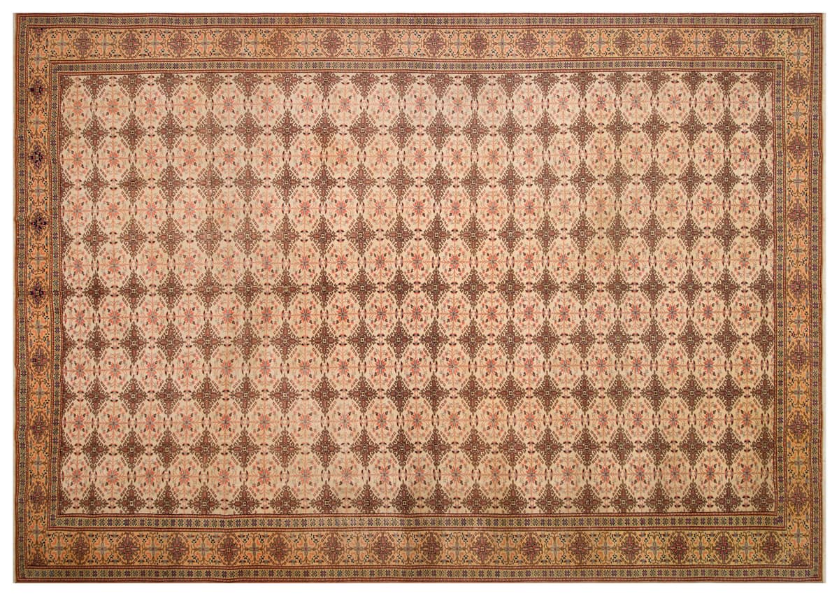 Hand-Woven, Distressed Vintage Kayseri Rug — detail view 2, handmade vintage rug