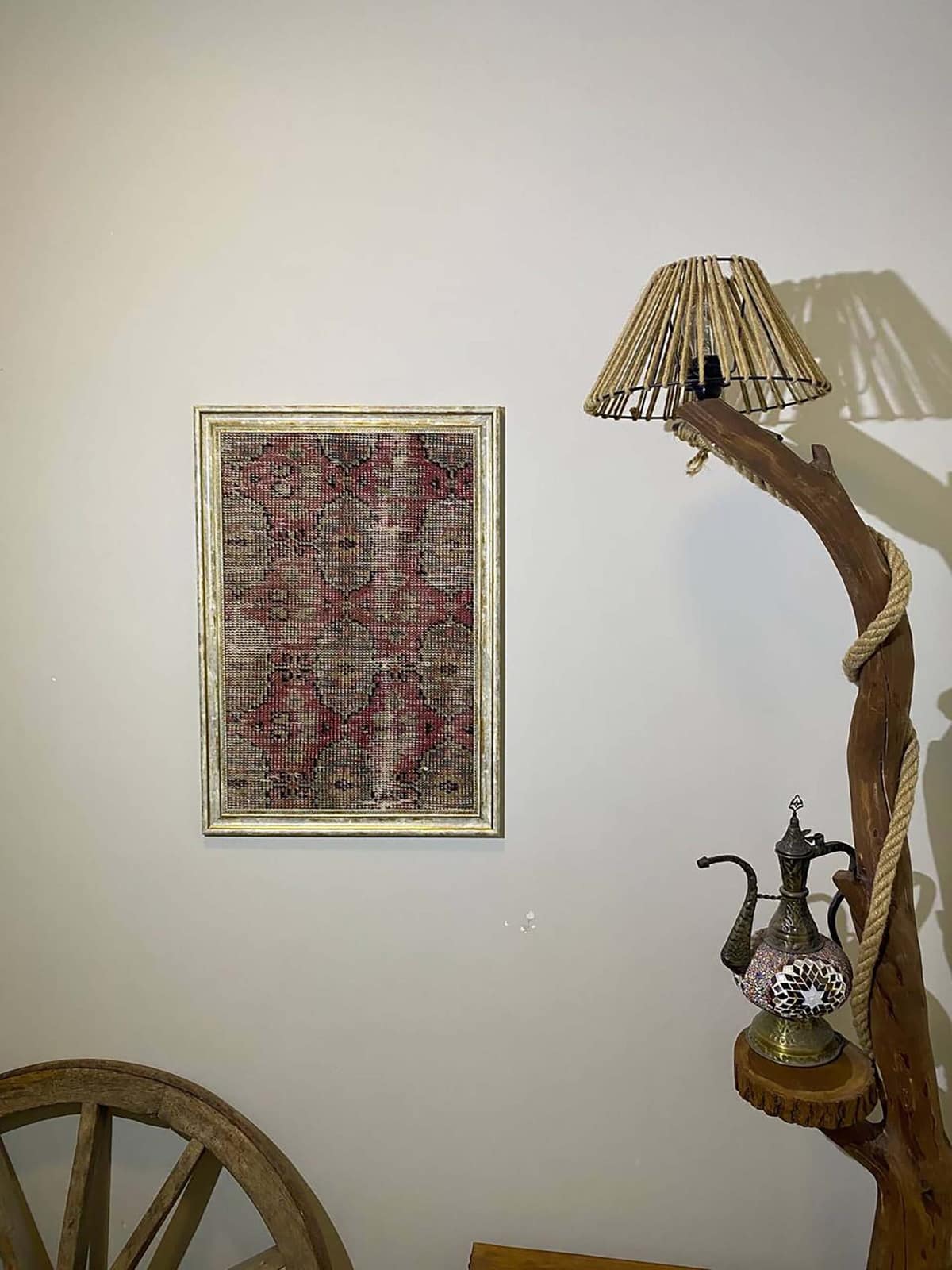 Breezes of Anatolia: Wool Painting — detail view 5, vintage vintage rug