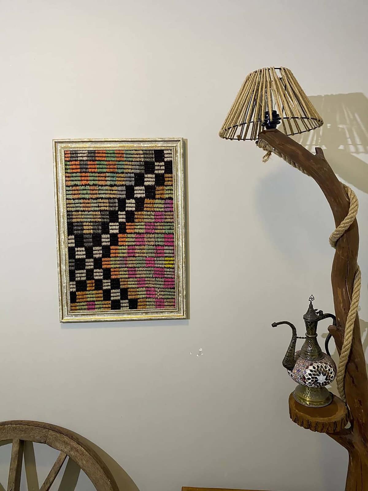 A Masterpiece Inspired by Turkish Rugs — detail view 5, vintage vintage rug