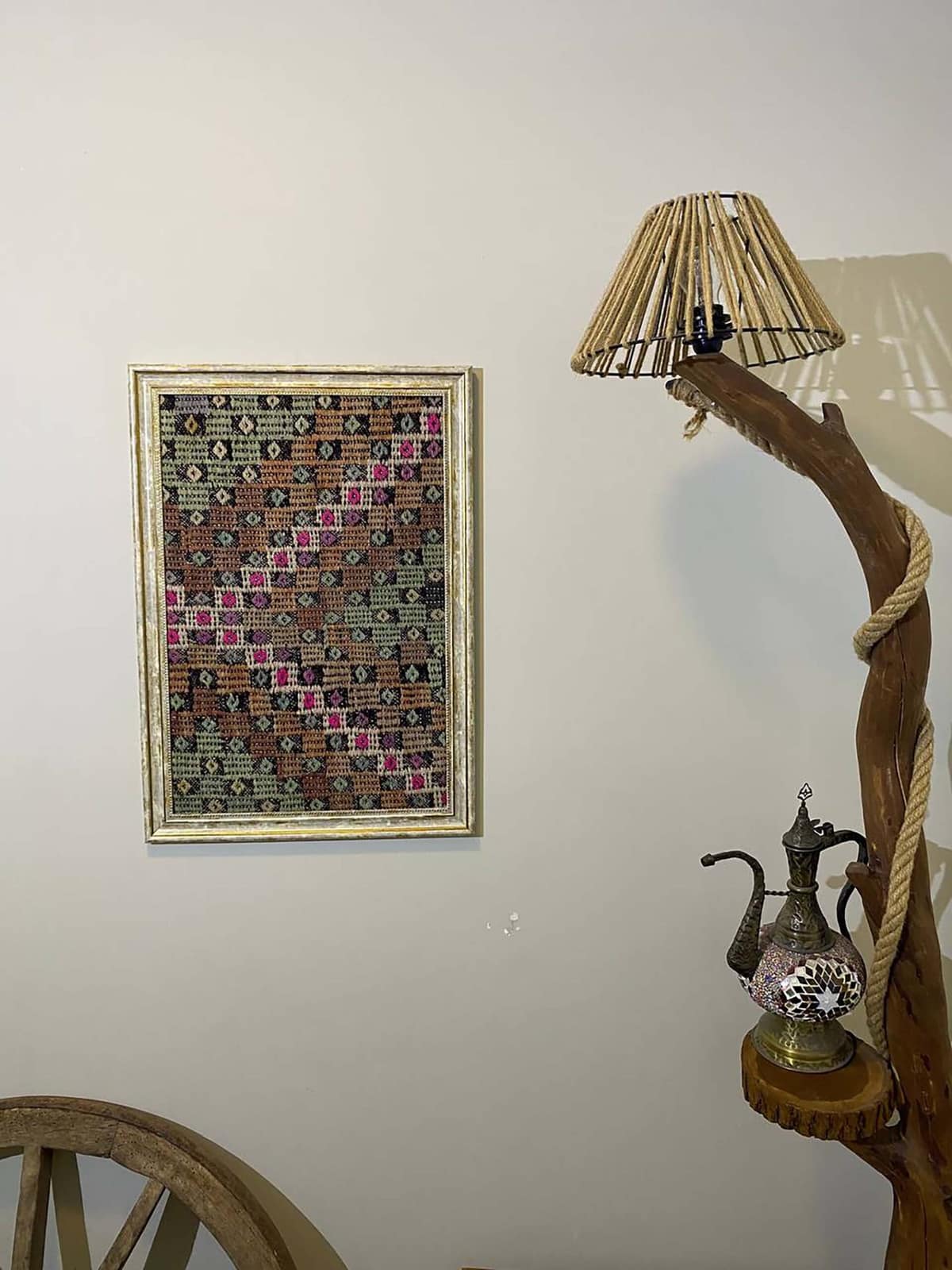 Nature's Legacy: Wool Artwork — detail view 4, vintage vintage rug