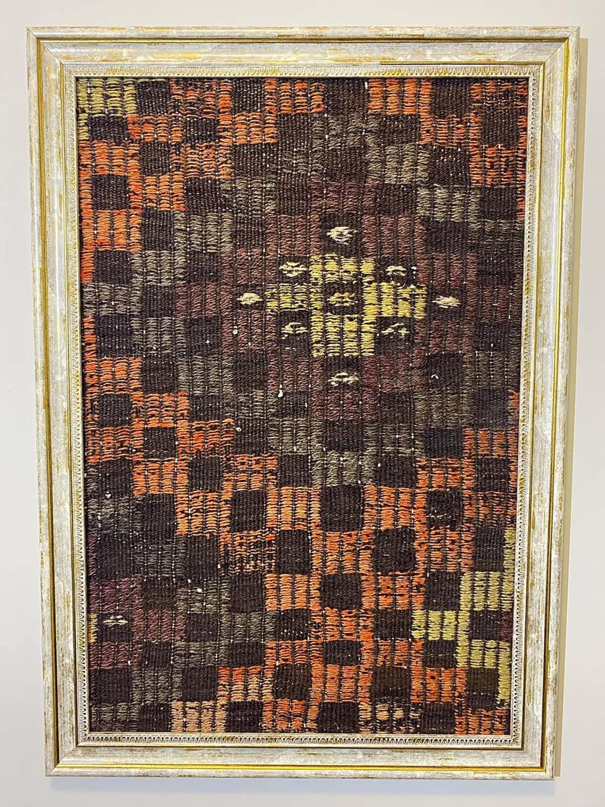 Breezes of Anatolia: Wool Painting, vintage rug, Vintage, hand-knotted wool & silk, size 50 × 70 cm, from Gördes