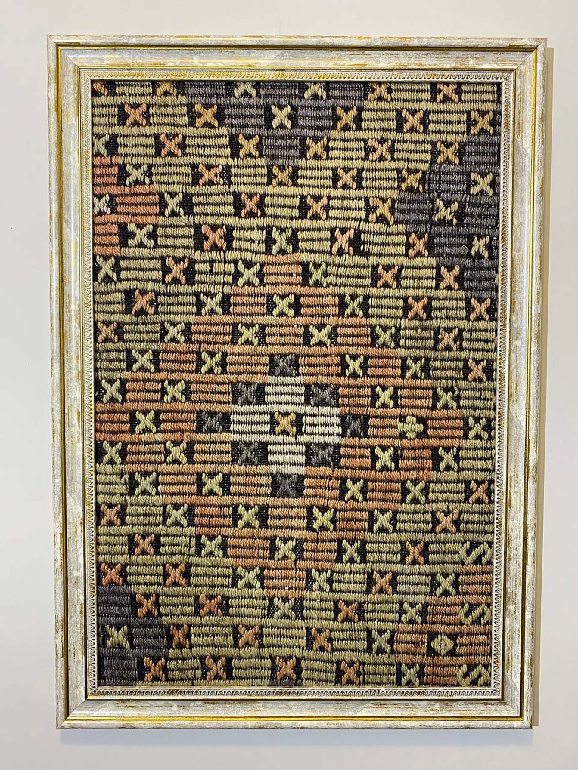 Traces of the Past Wool Tapestry, vintage rug, Vintage, hand-knotted wool, size 50 × 70 cm, from Van