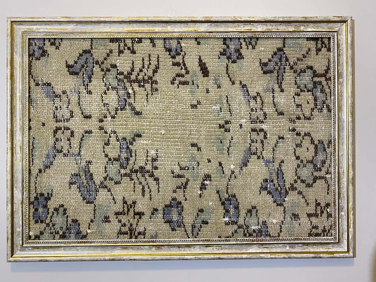A Masterpiece Inspired by Turkish Rugs — detail view 4, vintage vintage rug