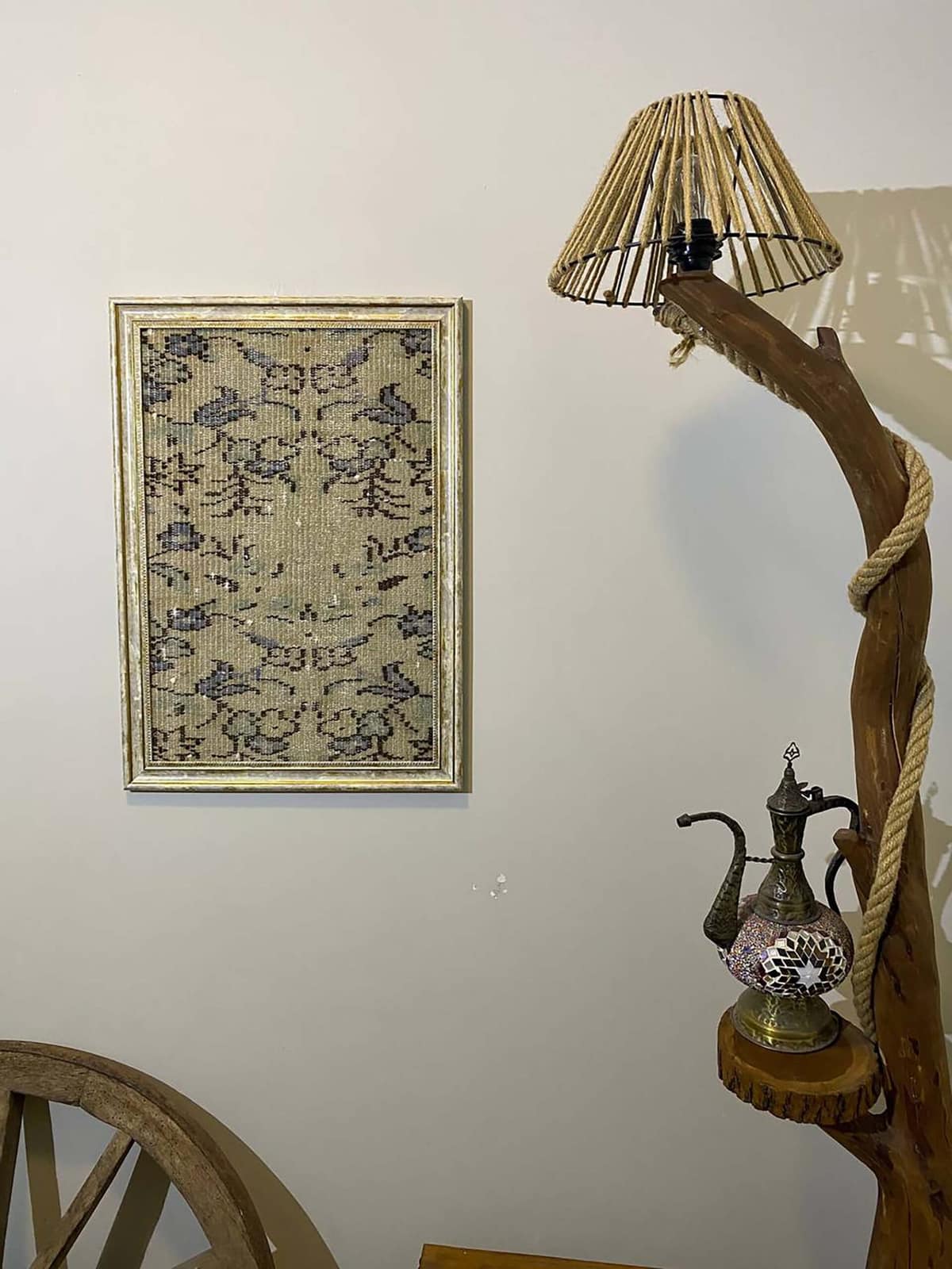 A Masterpiece Inspired by Turkish Rugs — detail view 5, vintage vintage rug
